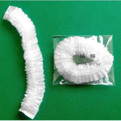 Disposable hotel strip pe shower caps