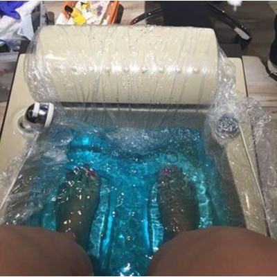 Disposable plastic bath cover, spa liner for pedicure chair